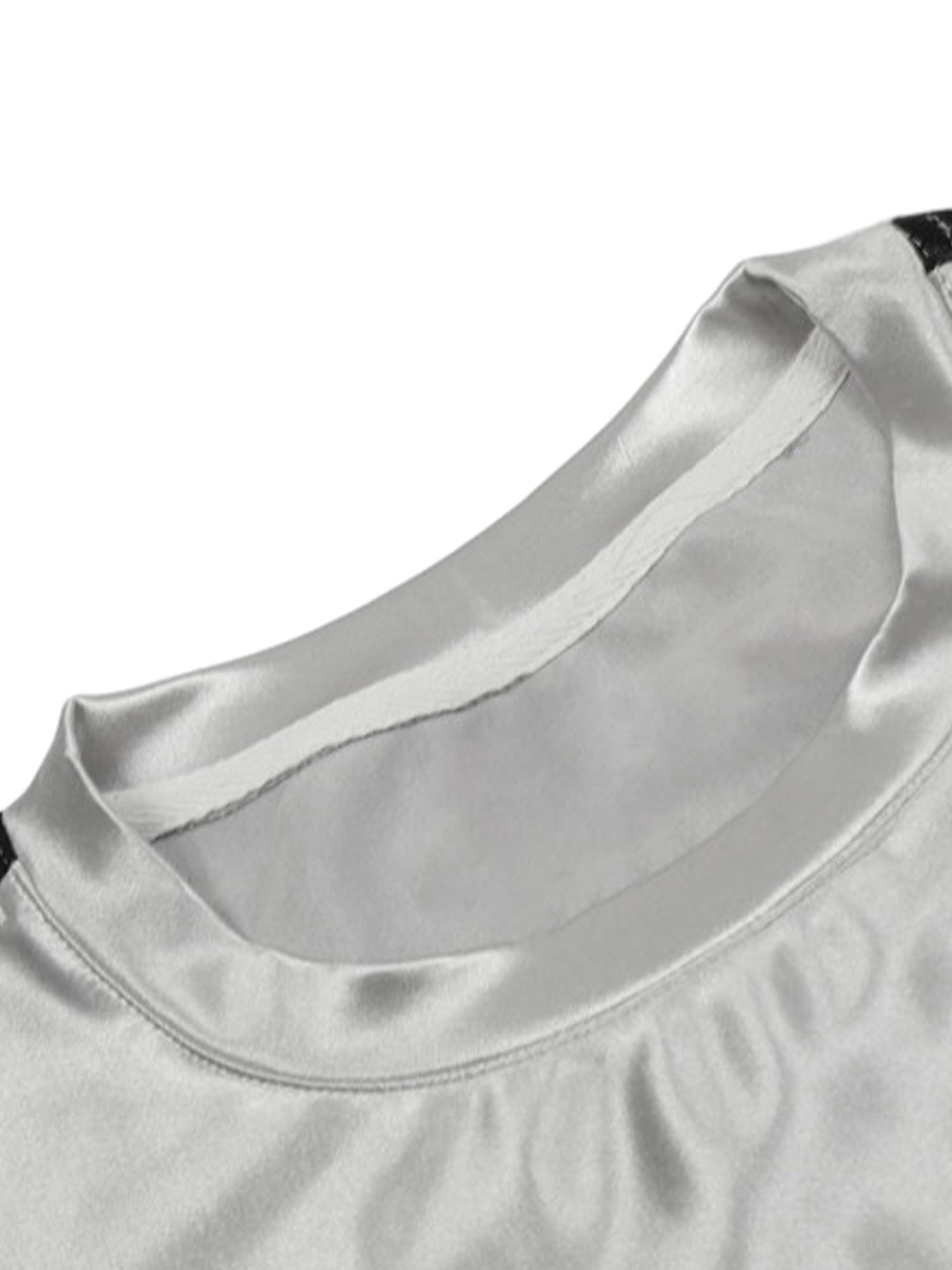 Thesupermade – Langärmliges T-Shirt mit amerikanischem Retro-Patchwork-Print 