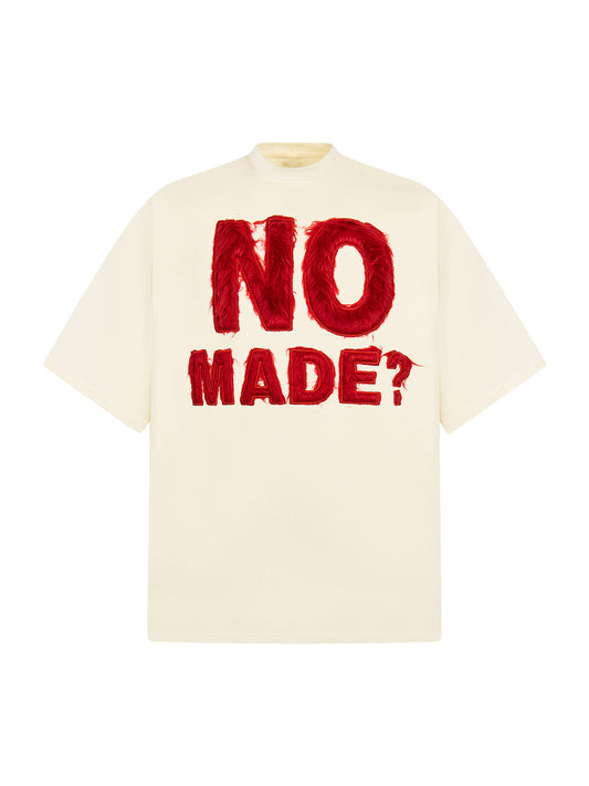 T-Shirt mit schwerem Retro-Patch-Stickerei