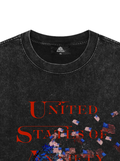 Orginal Street Broken Phantom Butterfly Independence Day T-shirt