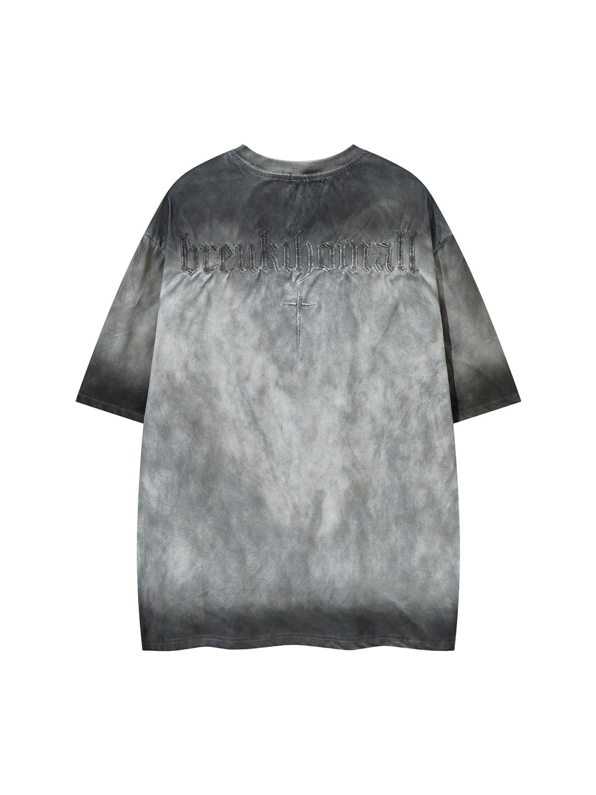 Oversized Cross and Studed T-Shirt