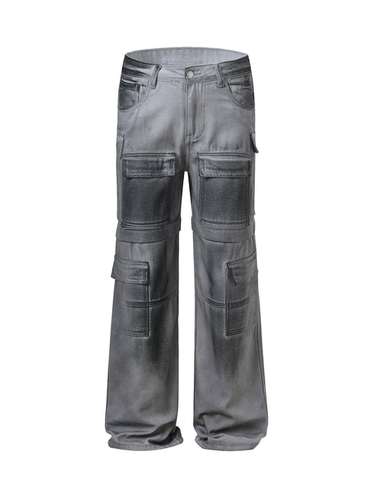 Thesupermade – High Street – Hip-Hop-Arbeitsjeans im Used-Look 