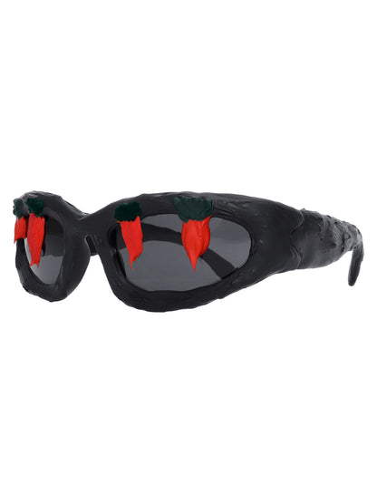 Fun Carrot-Embellished Sunglasses