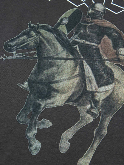 Retro Oil Painting Print T-shirt