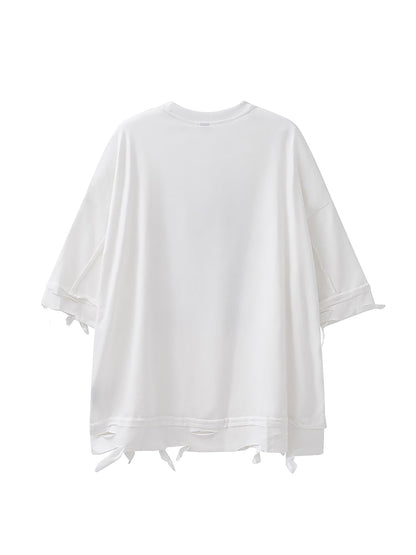 Thesupermade – Oversize-T-Shirt mit Kettendekor – 2278