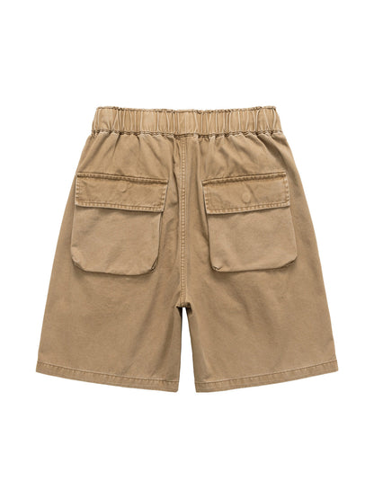 Graphic Print Drawstring Shorts