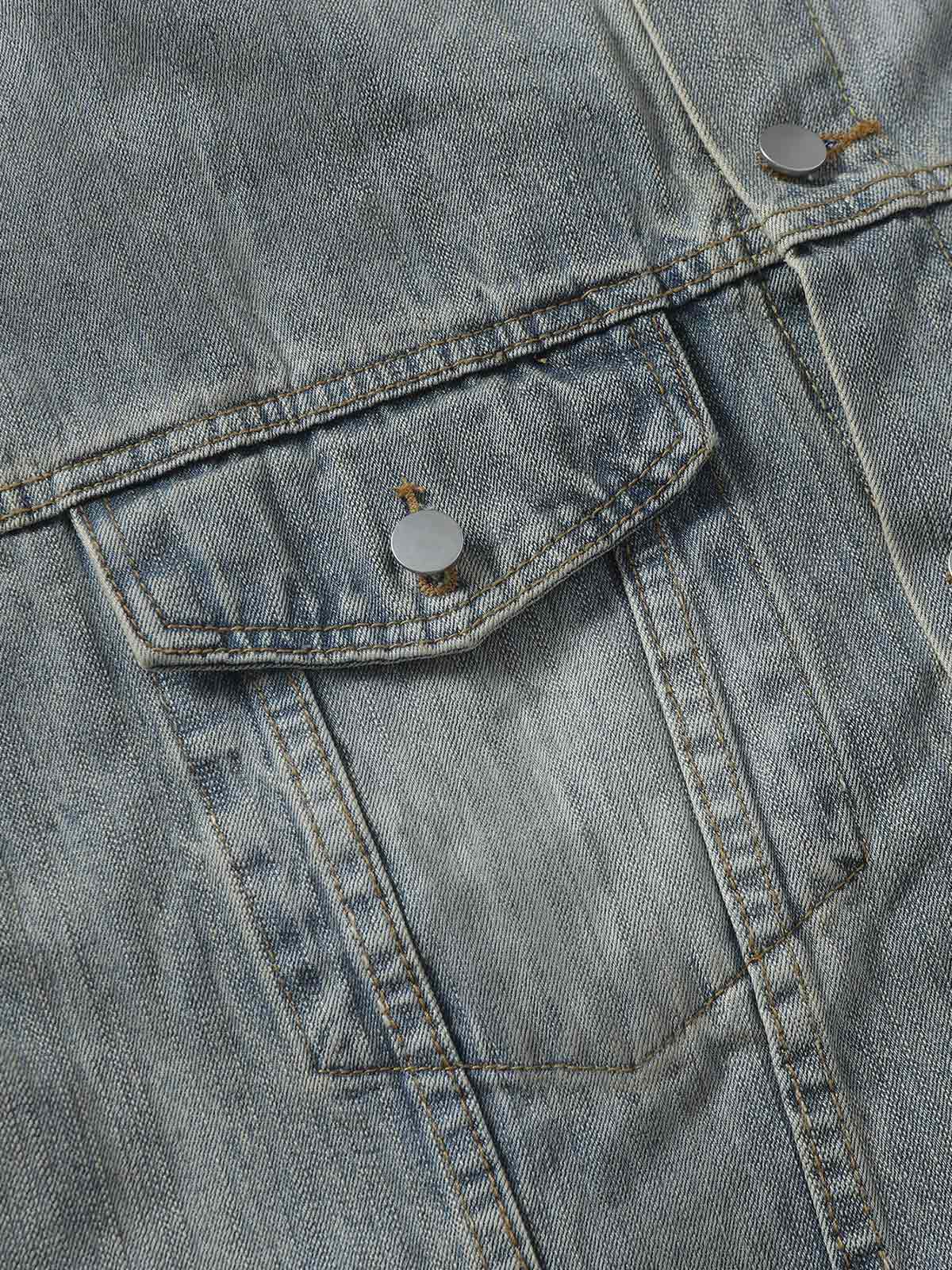 Totem-Jeansjacke im Retro-Waschstil