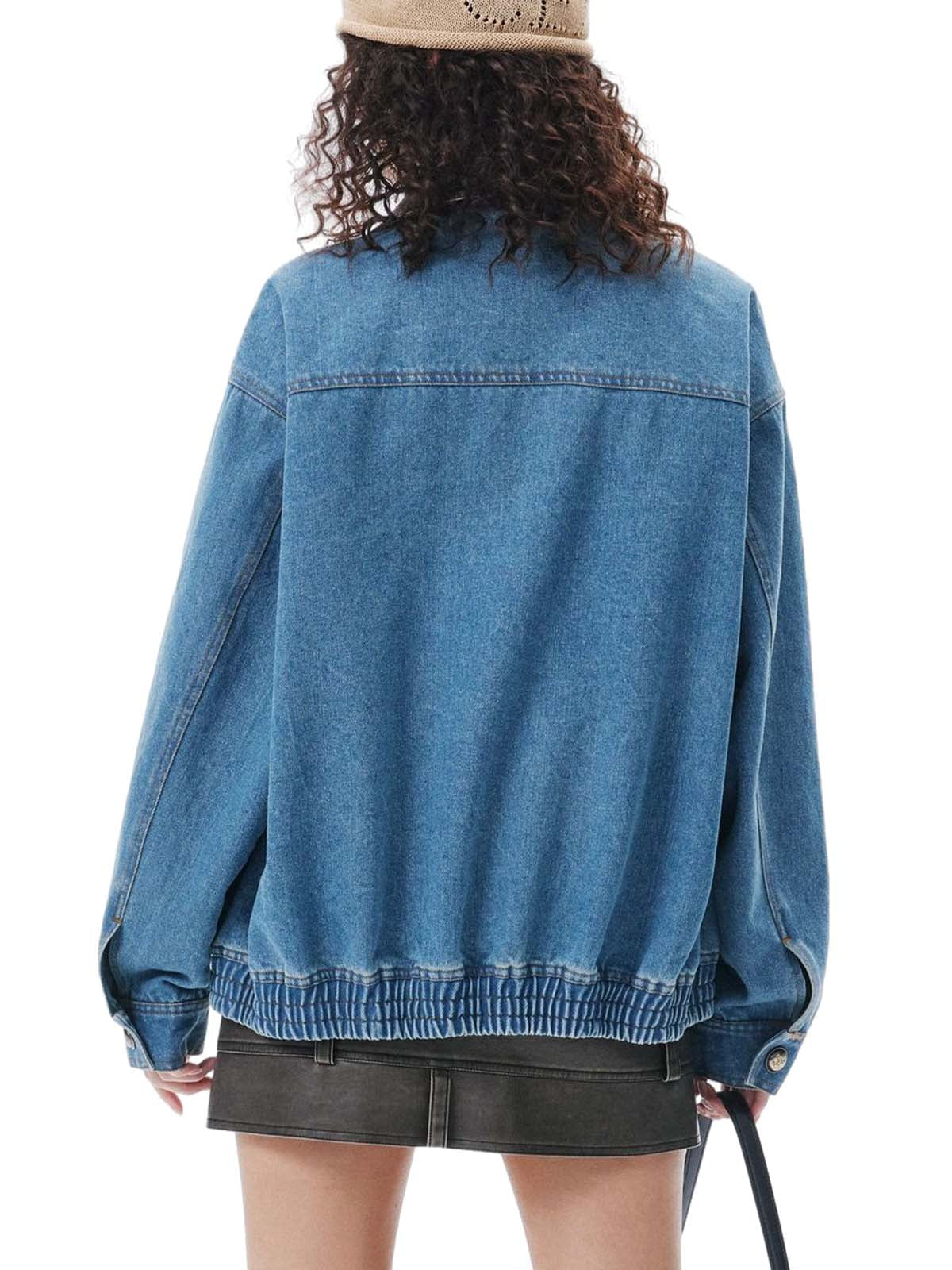 Arbeitsjacke aus schwerem, gewaschenem Denim