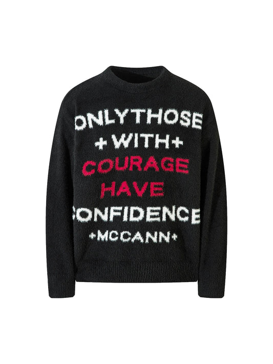 Thesupermade Pullover mit Buchstabengrafik