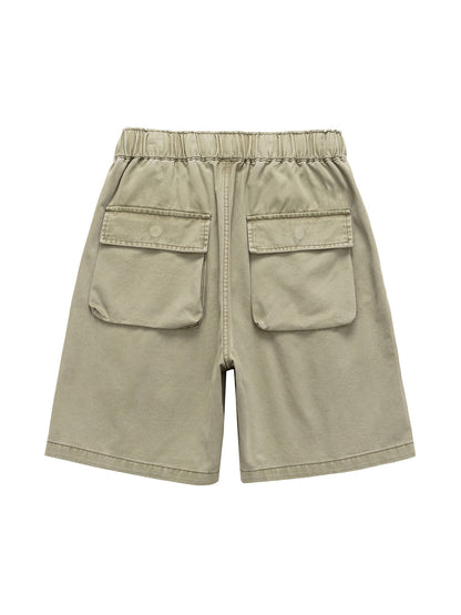 Graphic Print Drawstring Shorts