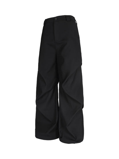 Retro Pleated Drape Cleanfit Pants
