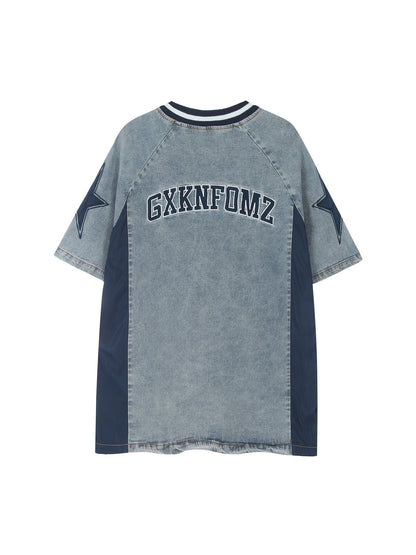 Thesupermade Hight Street Washed Patchwork T-shirt - 2345