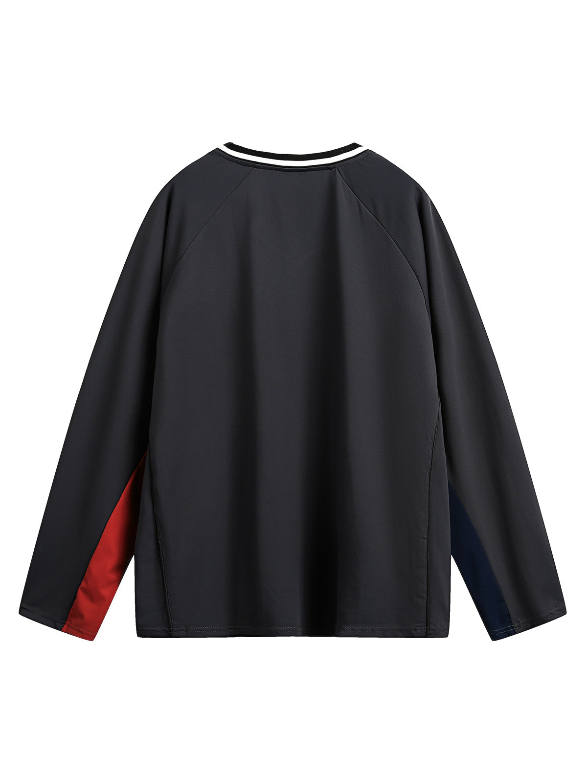 Langarm-T-Shirt aus Jersey mit kontrastfarbenen Nähten