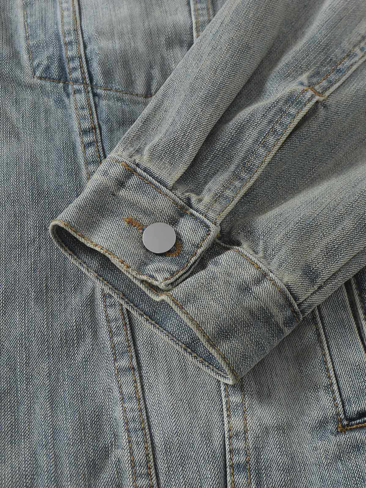 Totem-Jeansjacke im Retro-Waschstil