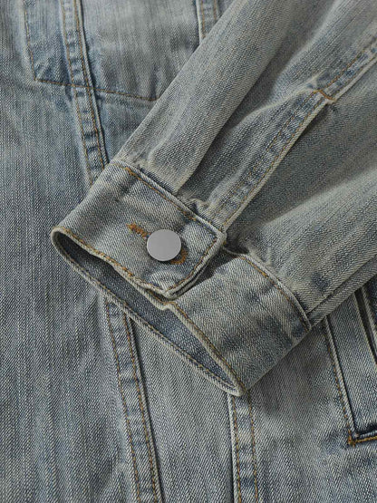 Totem-Jeansjacke im Retro-Waschstil