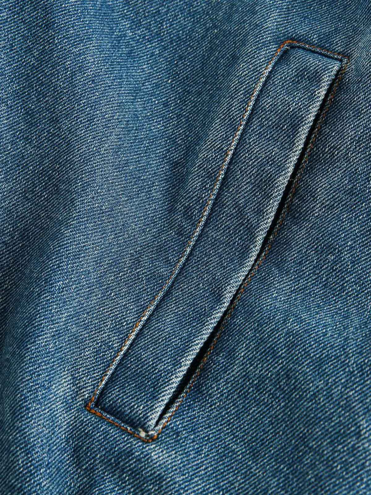 Arbeitsjacke aus schwerem, gewaschenem Denim