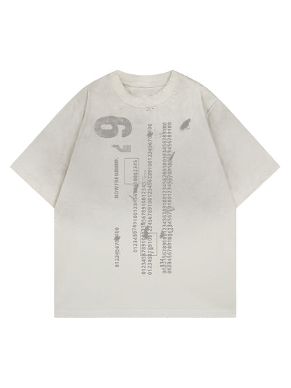 Distressed Digital Print T-shirt