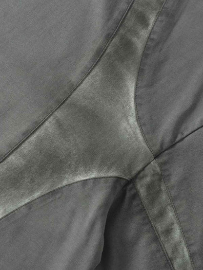 Retro Functional Patchwork Dirty Dyed T-shirt