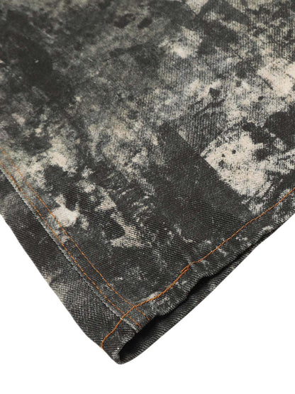 Thesupermade Tie-dye Camouflage Straight Jeans