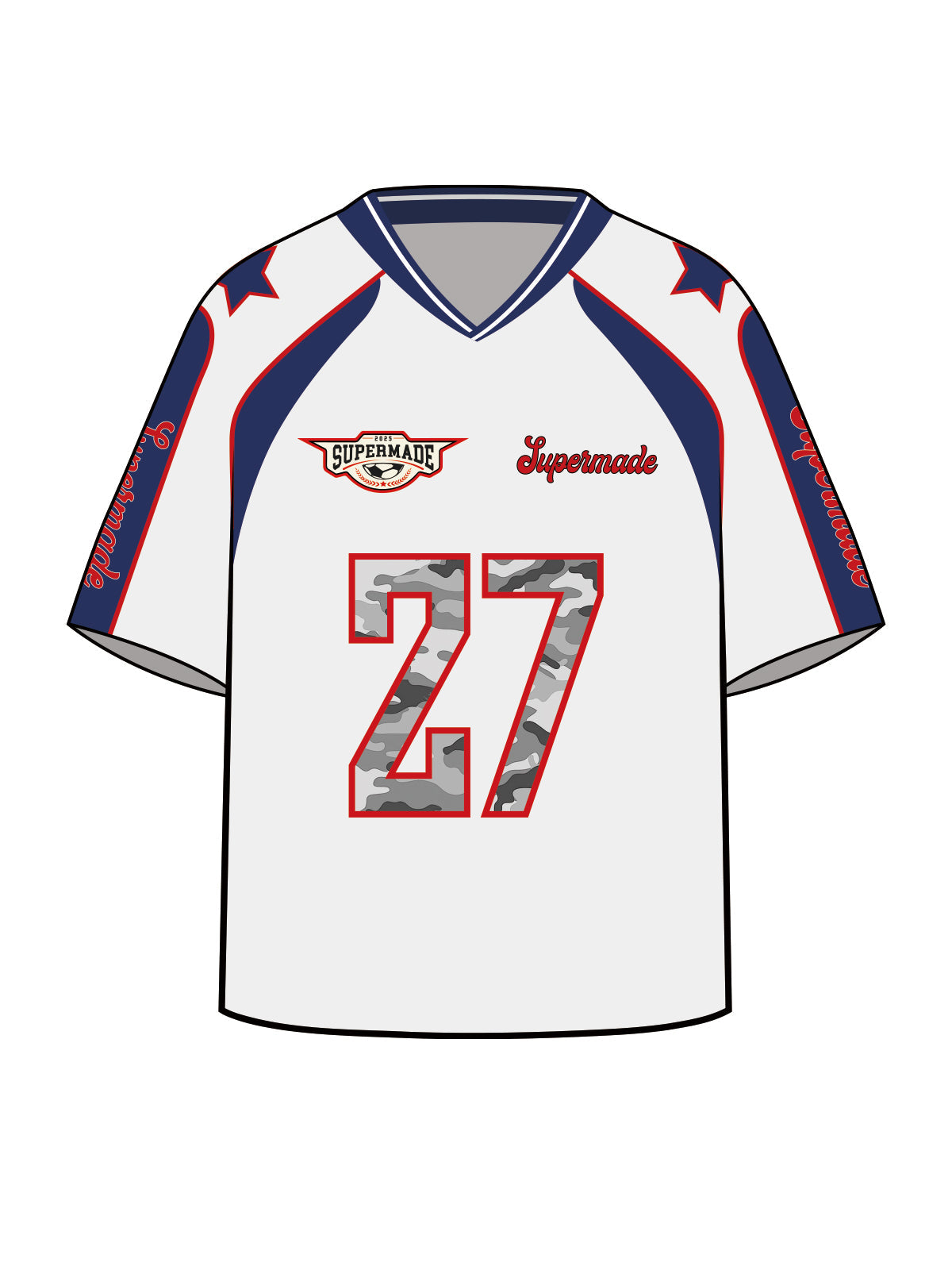 Original Camo Number 27 Sports Jersey T-Shirt