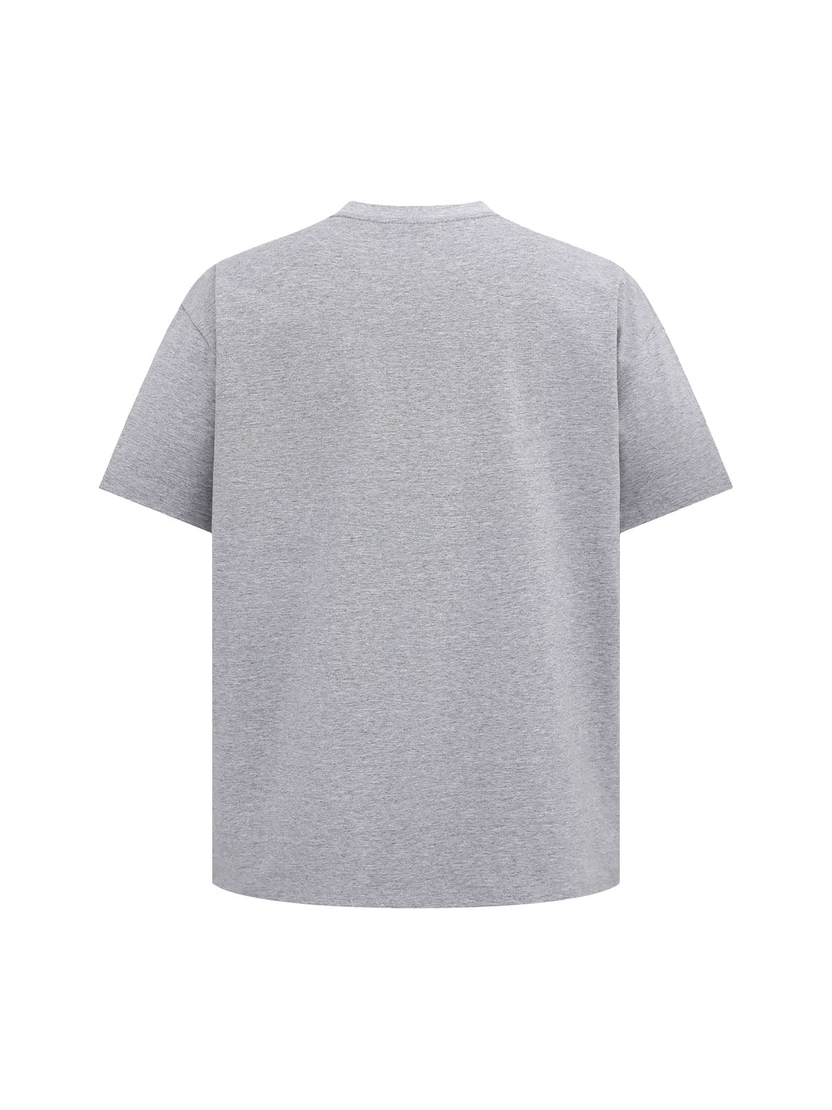 Retro Contrast Color Embroidered Letter T-shirt