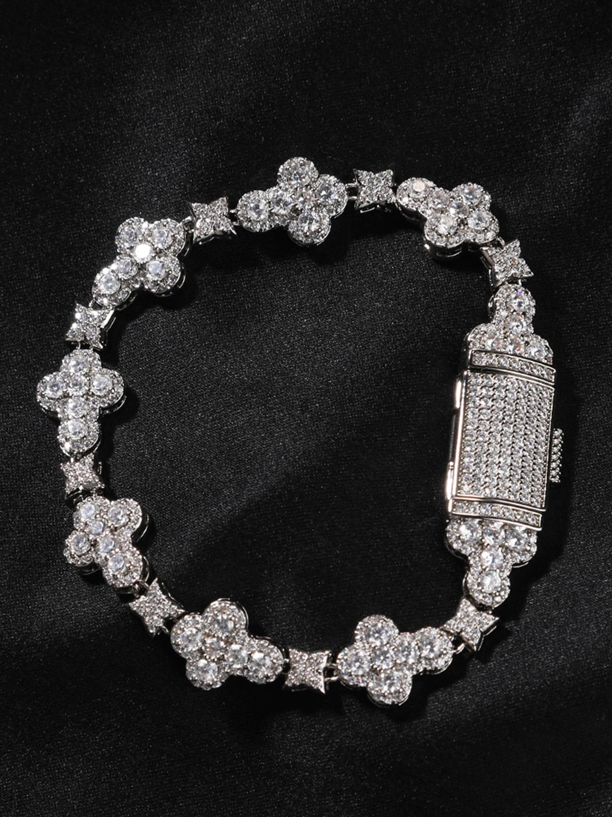 Zirkonia Evil Eye Kreuz Armband