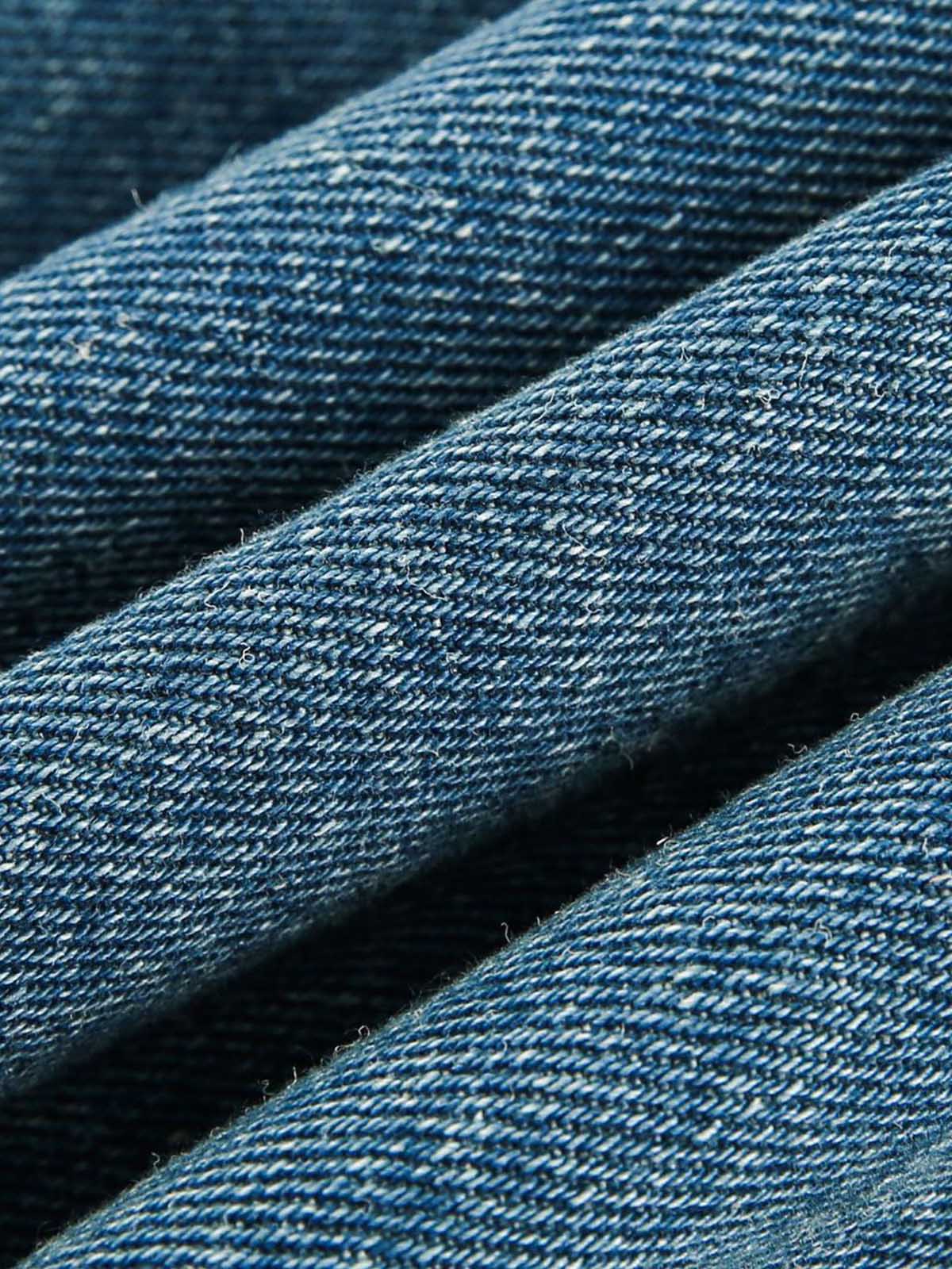 Arbeitsjacke aus schwerem, gewaschenem Denim