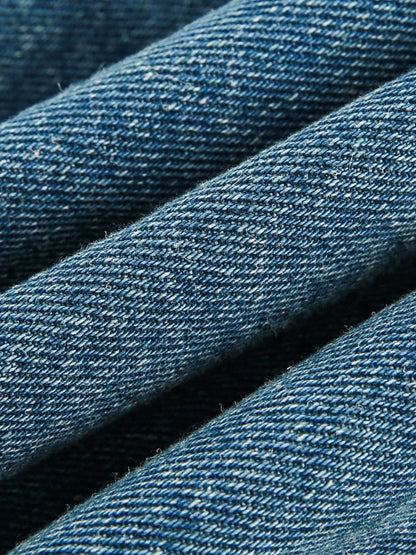 Arbeitsjacke aus schwerem, gewaschenem Denim