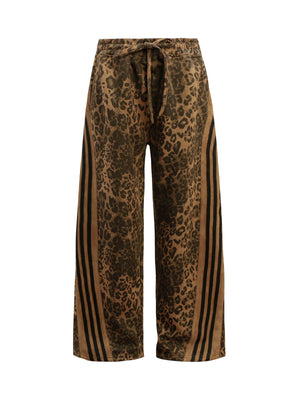 Thesupermade Cheetah Print Suede Tracksuit - 2277