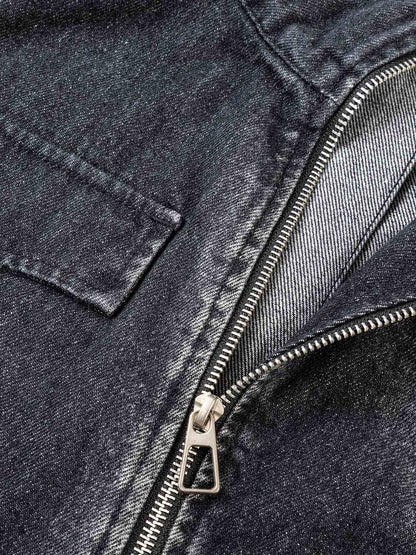 Thesupermade – Jeansjacke im verwaschenen Used-Look 