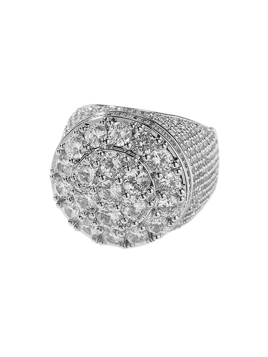 Floraler Hotfix-Strass-Kupferring