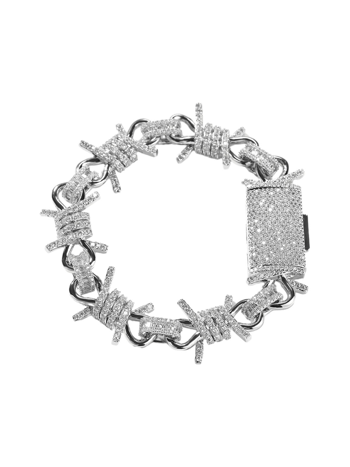 Knoten-Hotfix-Strassarmband im Punk-Stil