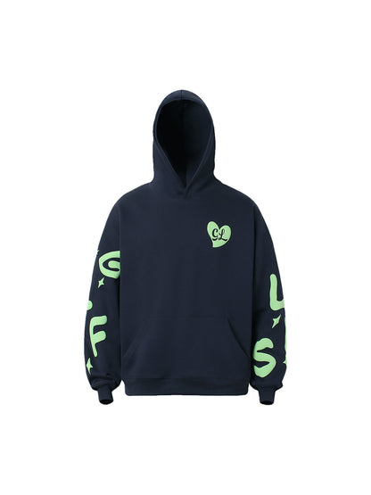 Thesupermade Schaumstoff-Hoodie mit Buchstaben