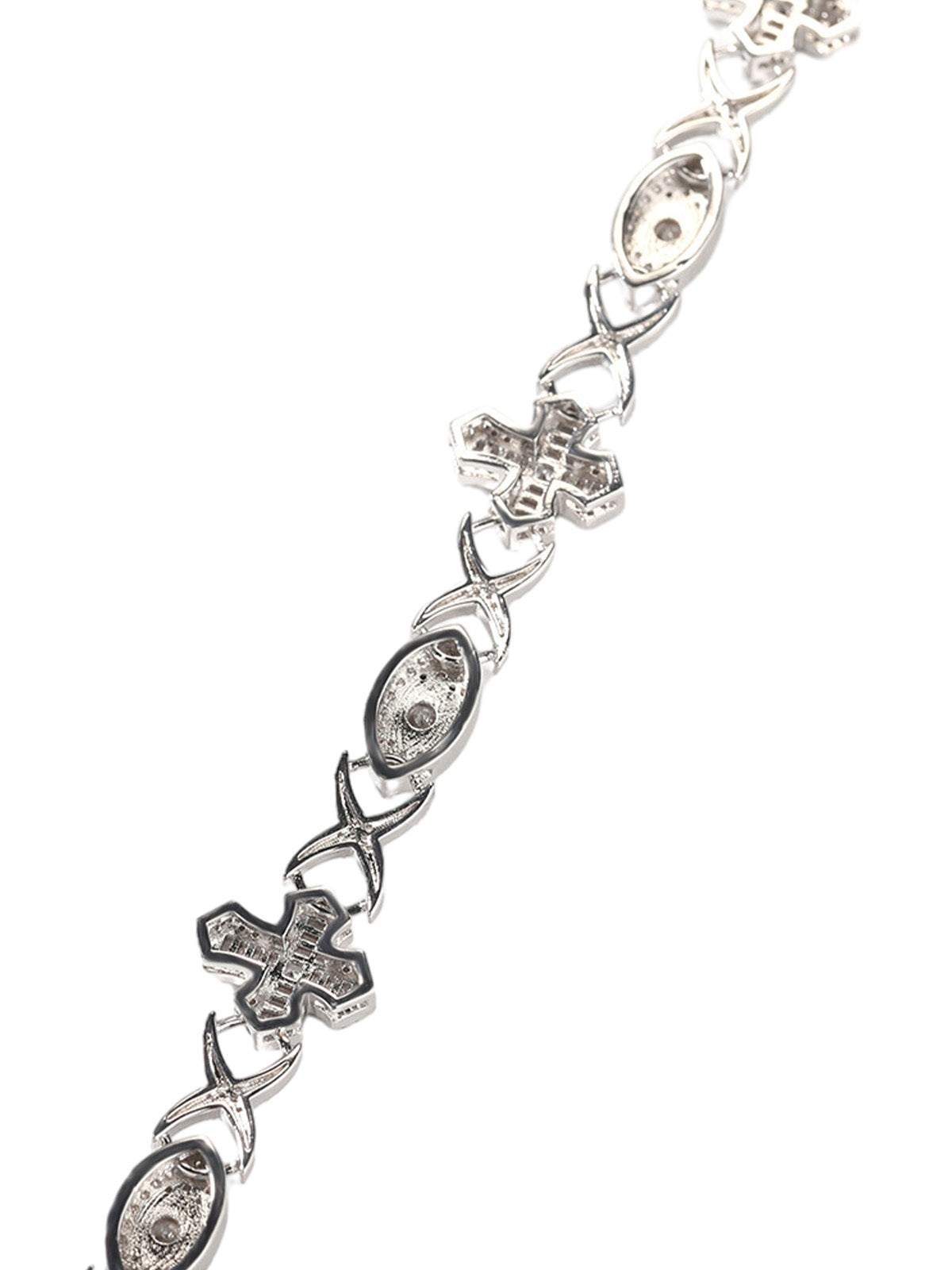 Evil Eye Kupfer Kreuz Armband