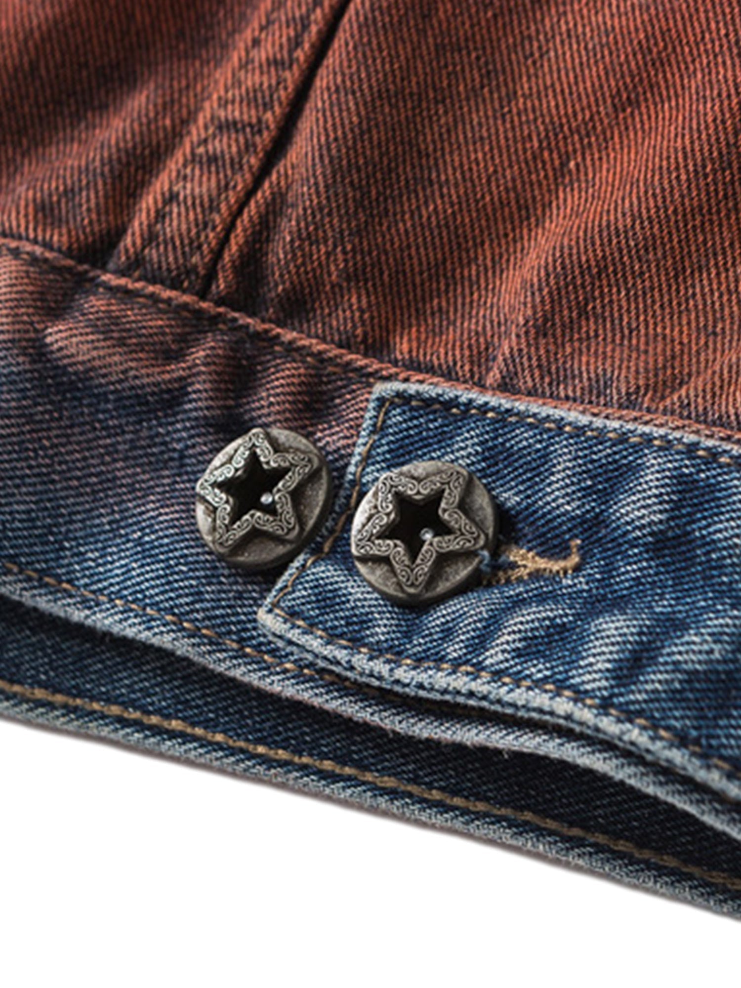 Thesupermade – High Street – Jeansjacke mit Sprühfarbe im Used-Look 
