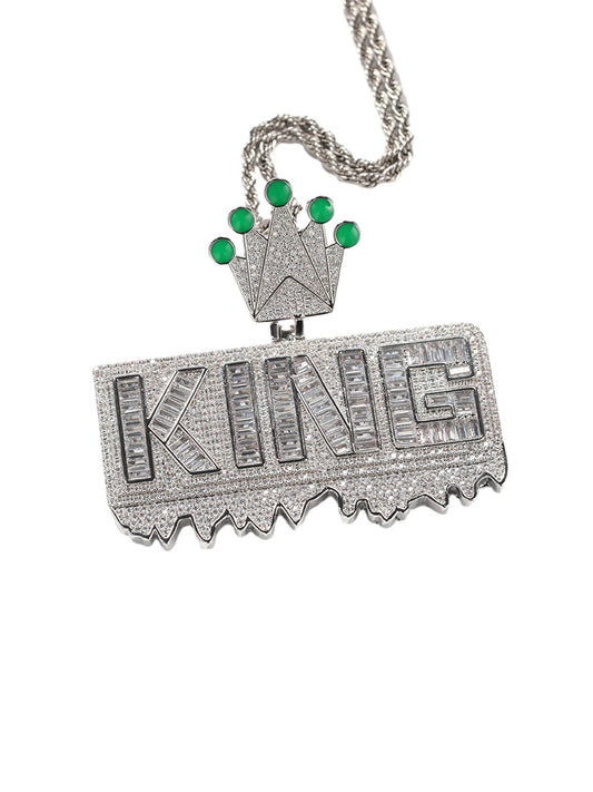 Halskette mit Kronenanhänger „KING“