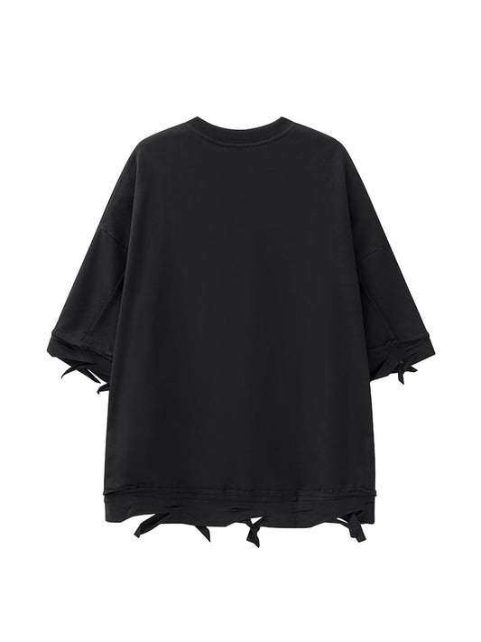 Thesupermade – Oversize-T-Shirt mit Kettendekor – 2278