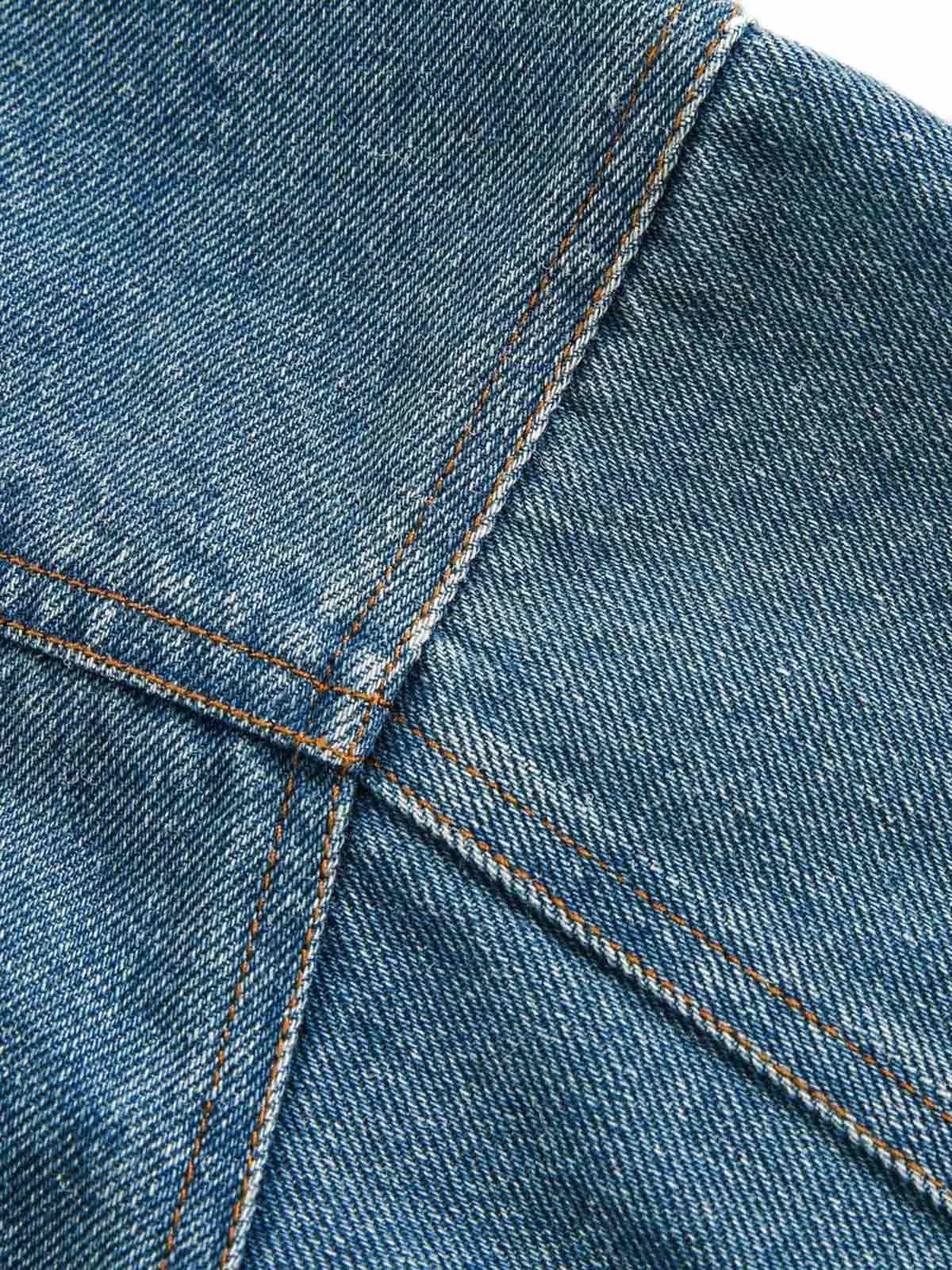 Arbeitsjacke aus schwerem, gewaschenem Denim