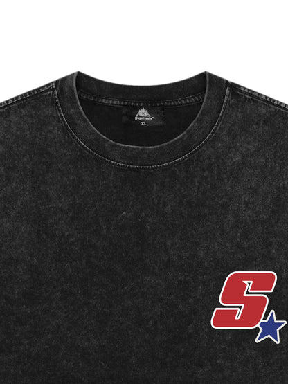 Original Street Eagle Flag Badge Independence Day T-shirt