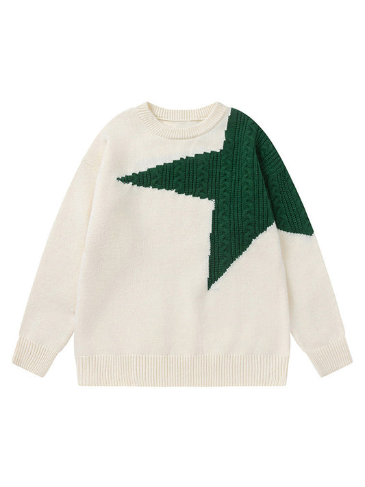 Thesupermade Strickpullover mit Stern-Kontrast