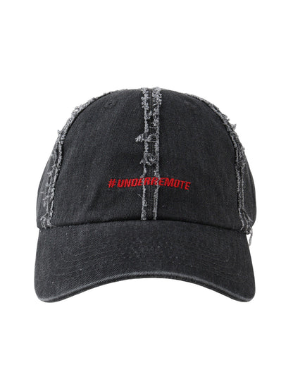Baseballkappe aus Denim im Used-Look