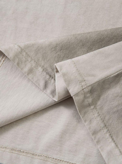 Dirty-Dyed Washed Crew Neck T-shirt