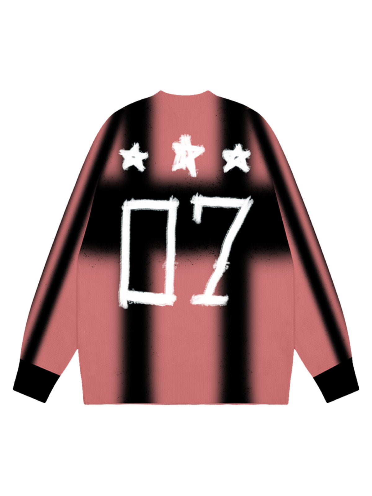 Thesupermade Color Contrast Print Long Sleeve Jersey T-shirt - 2307