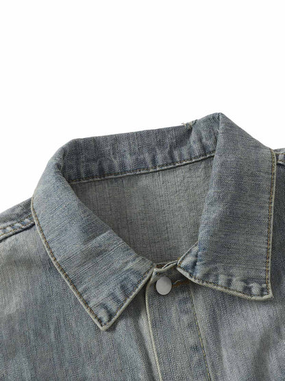 Totem-Jeansjacke im Retro-Waschstil