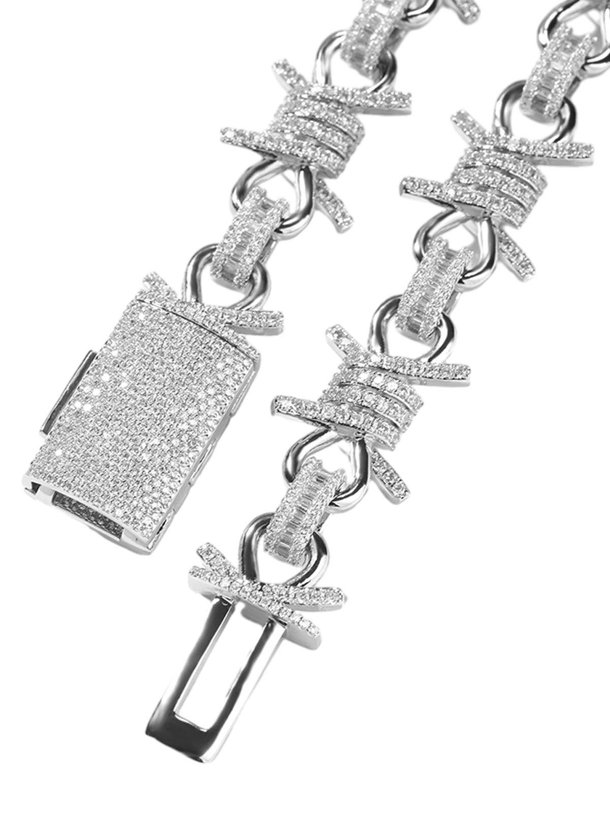 Knoten-Hotfix-Strassarmband im Punk-Stil