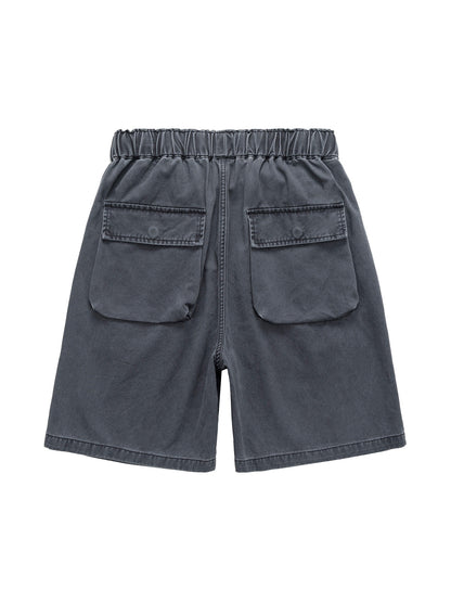 Graphic Print Drawstring Shorts