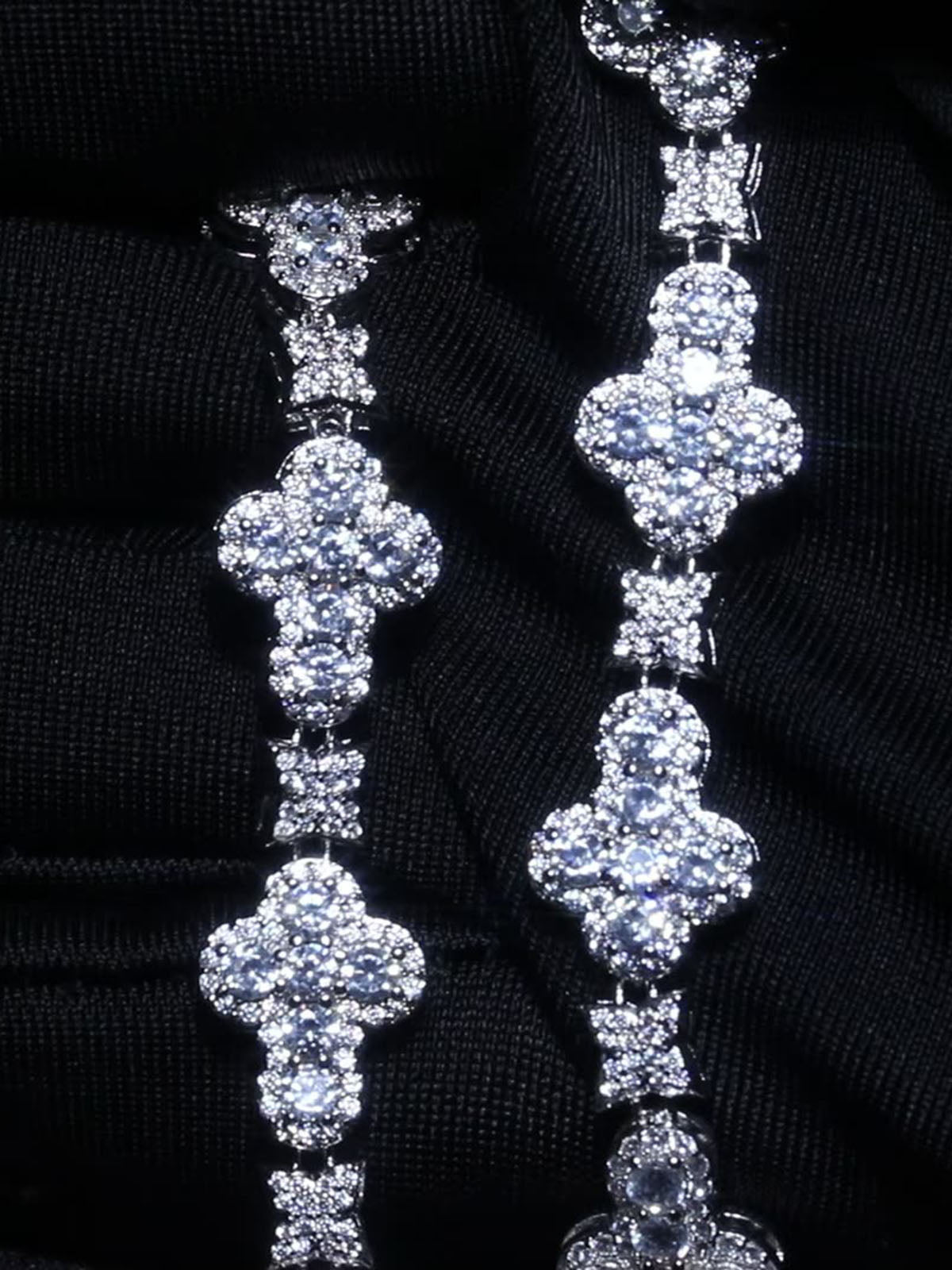 Zirkonia Evil Eye Kreuz Armband