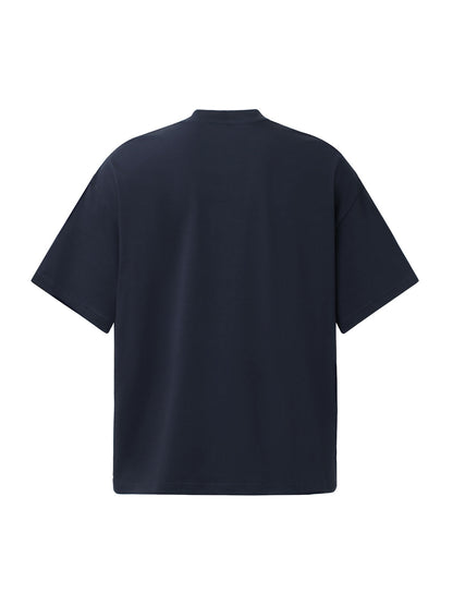 Distressed Fun Print Crew Neck T-shirt