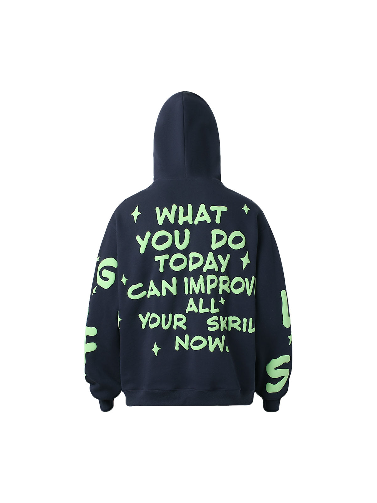 Thesupermade Schaumstoff-Hoodie mit Buchstaben