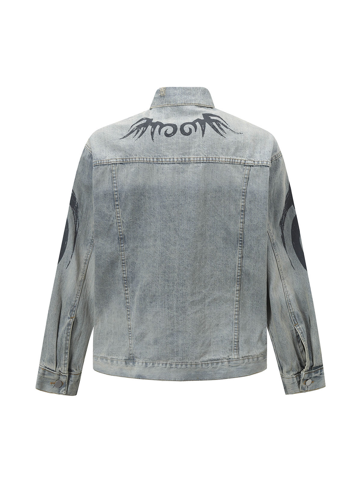 Totem-Jeansjacke im Retro-Waschstil