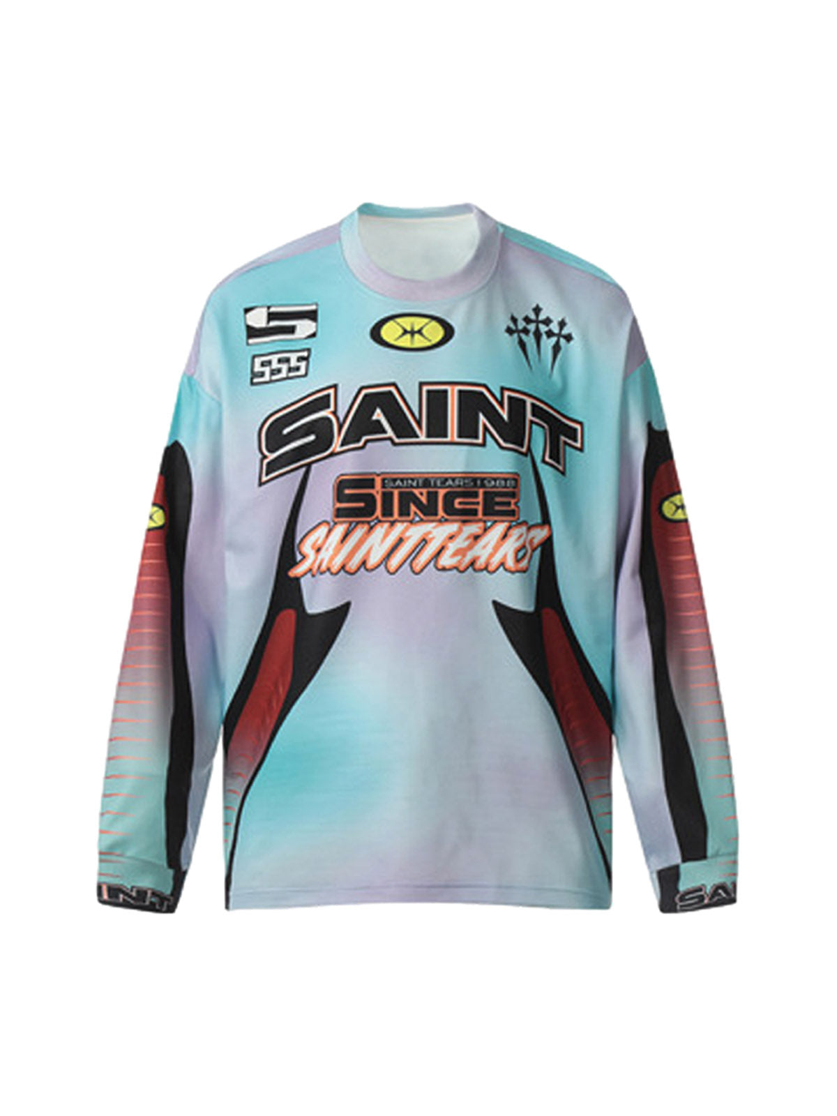 Langarm-T-Shirt aus Jersey mit Batikmuster